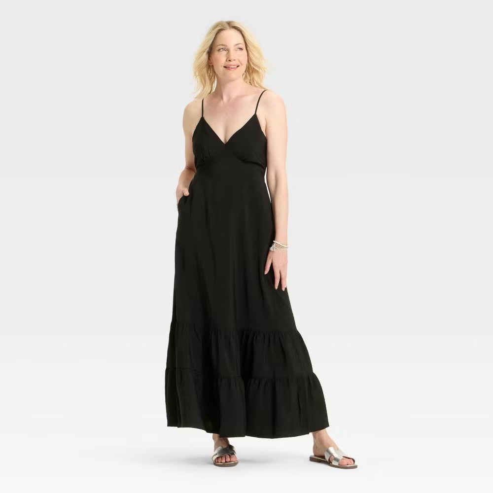 a new day Black Maxi Dress- Sz Small
